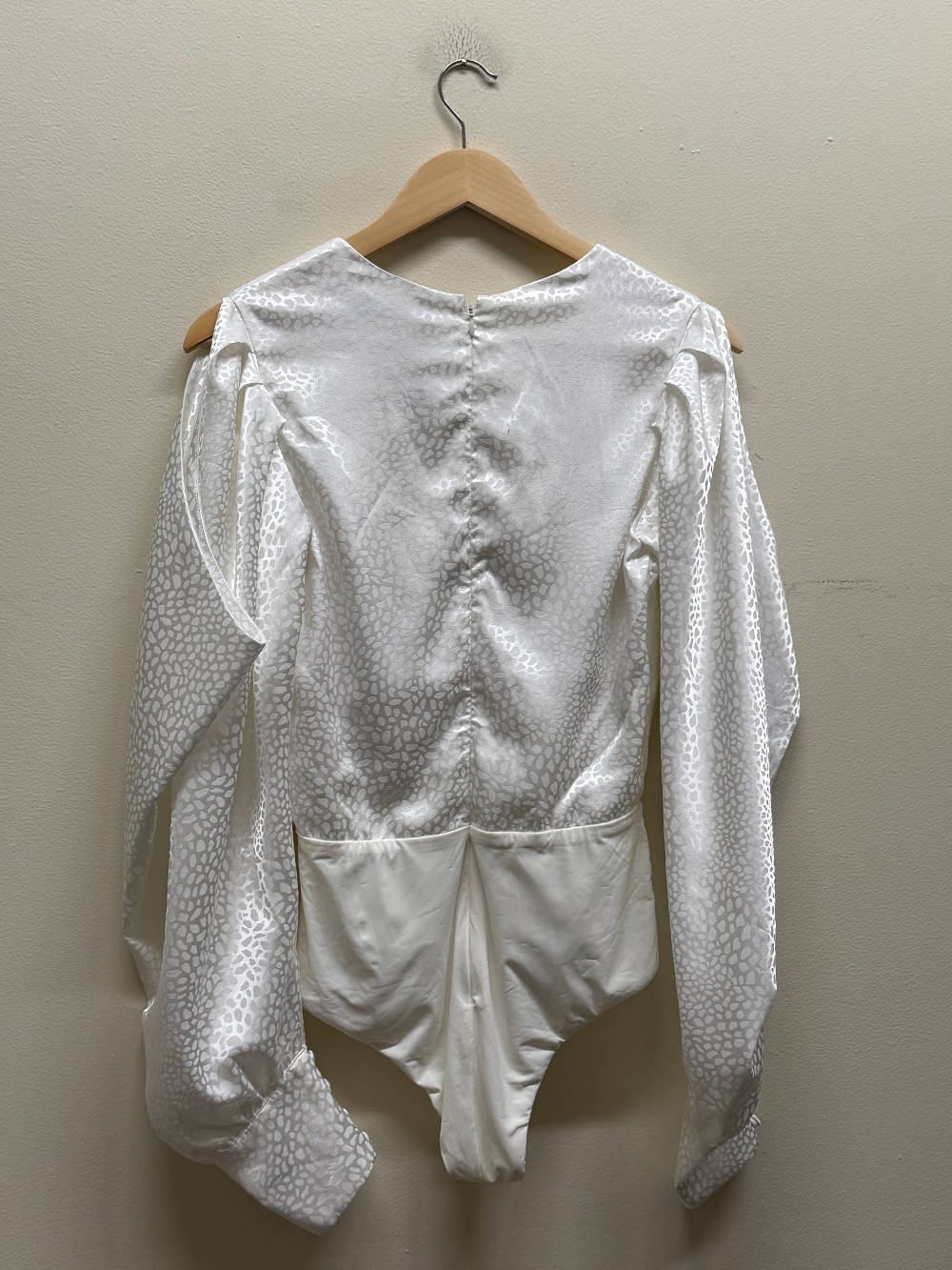 PatBO silk plunge bodysuit NWT