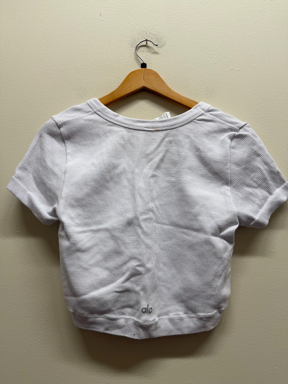ALO crop short sleeve top