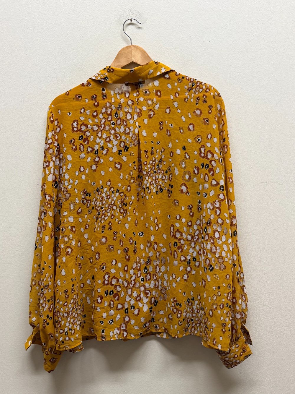 Alfani long sleeve button down top