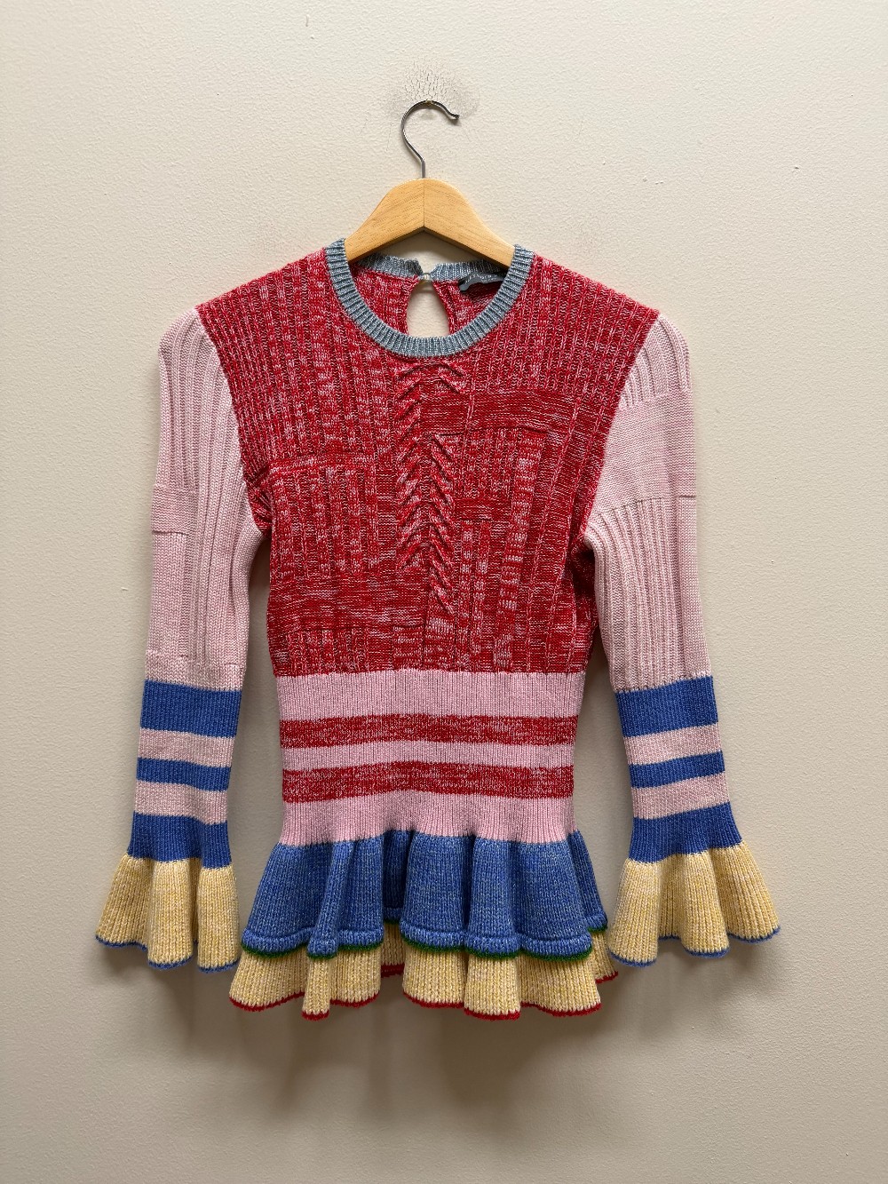 Alexander McQueen mock neck knit sweater