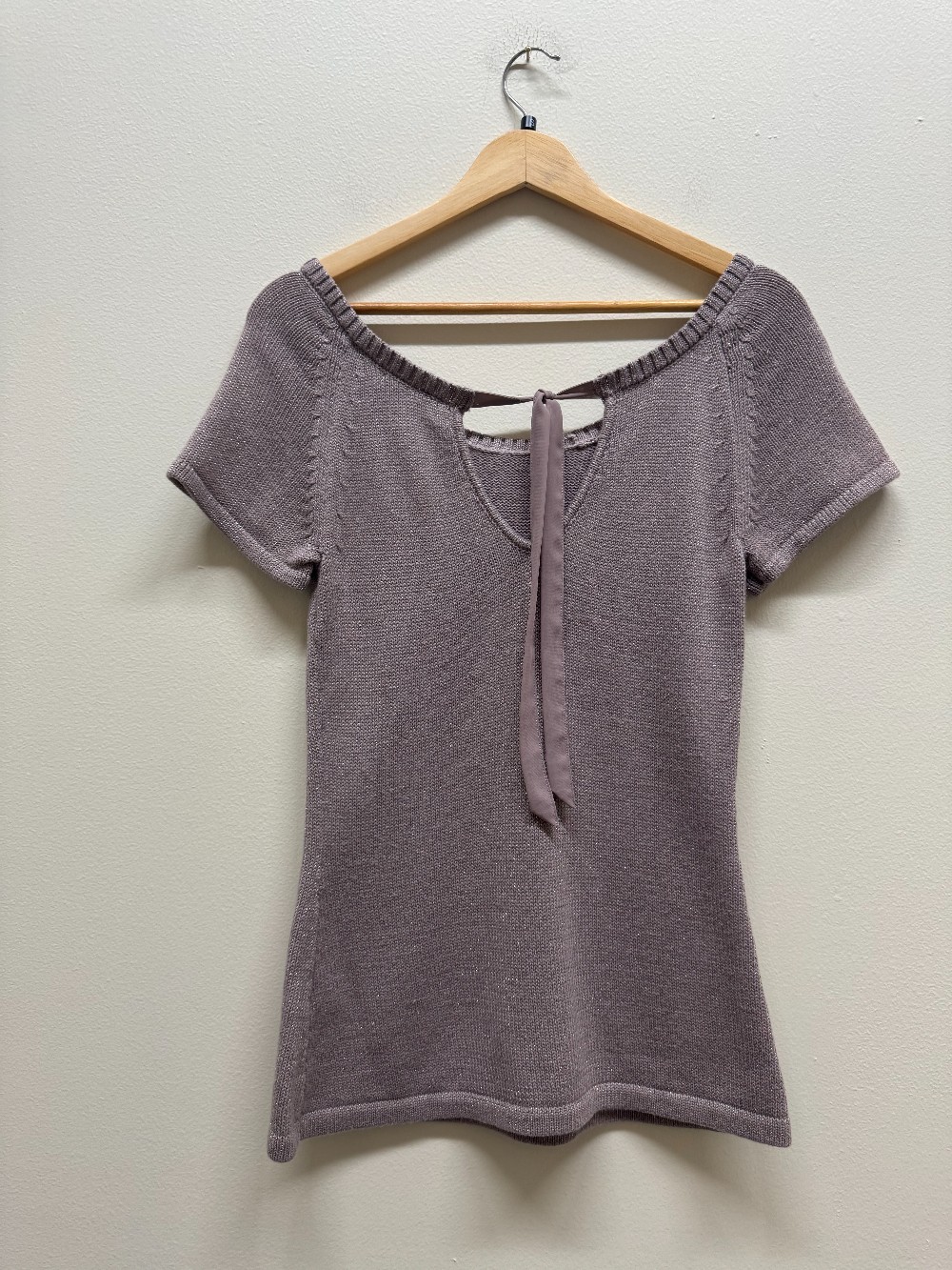 Banana Republic short sleeve sparkle knit top