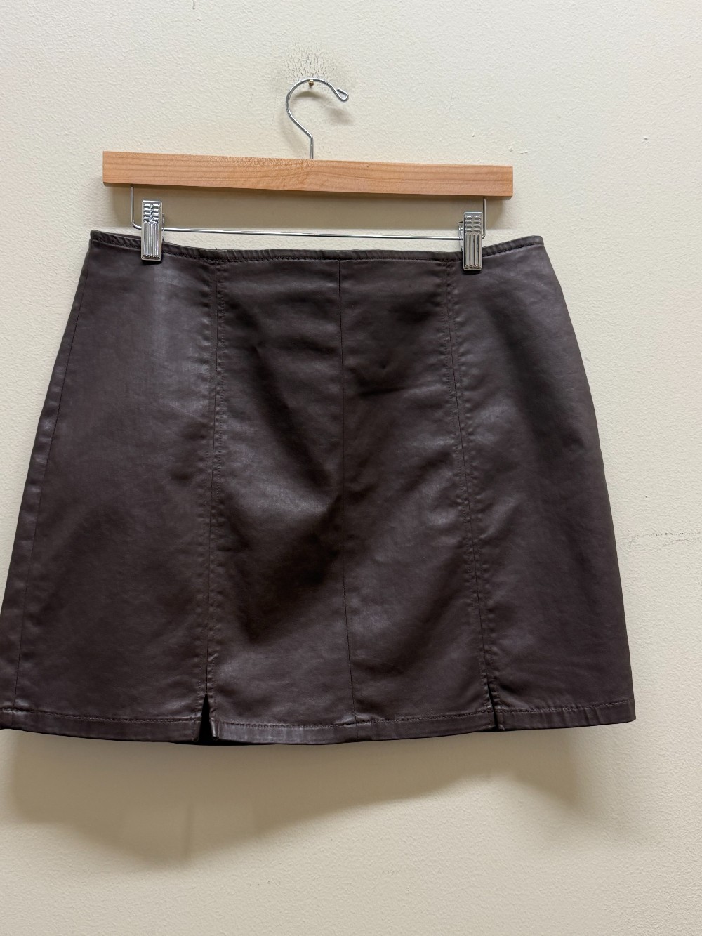 AG leather mini skirt