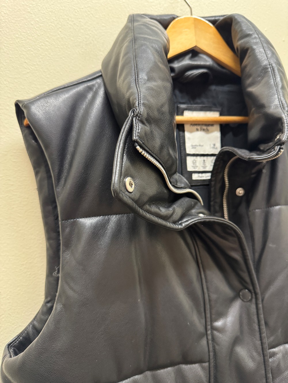 Abercrombie & Fitch oversized suede vest
