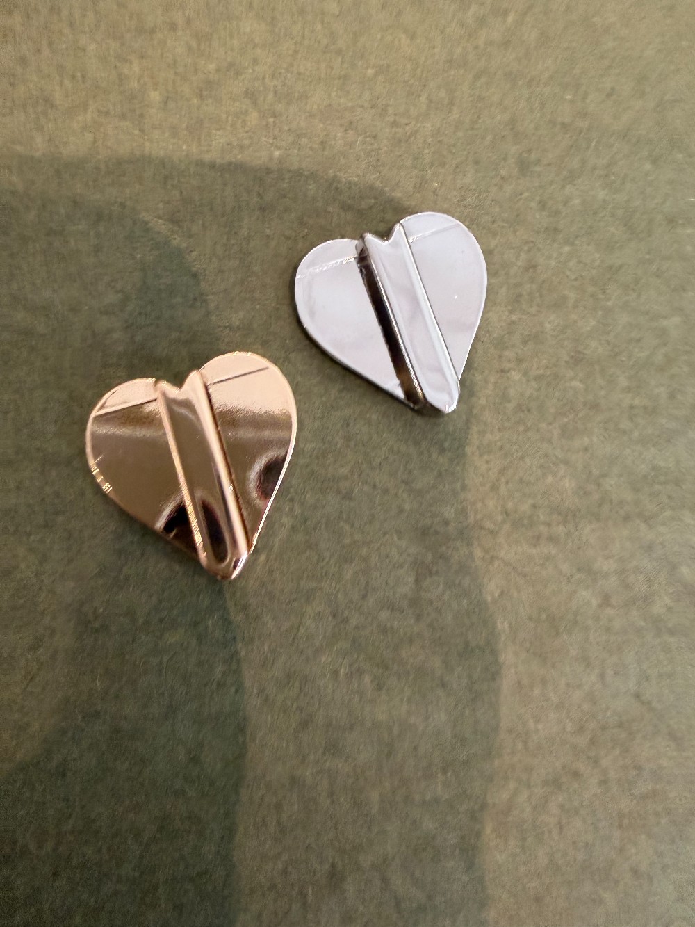 heart shape scarf slide