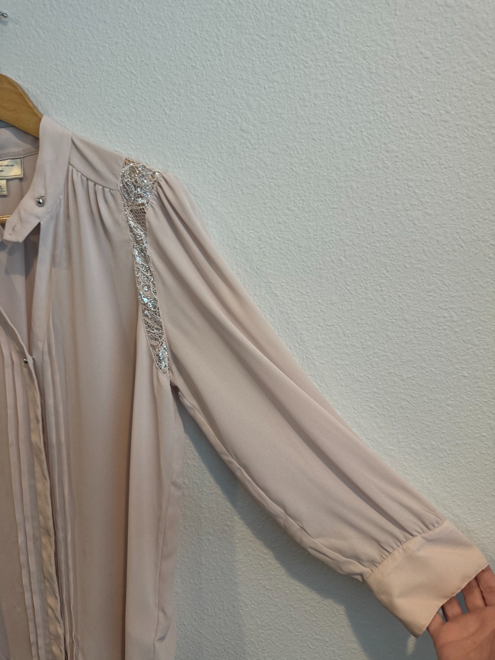 Anthropologie silk button blouse