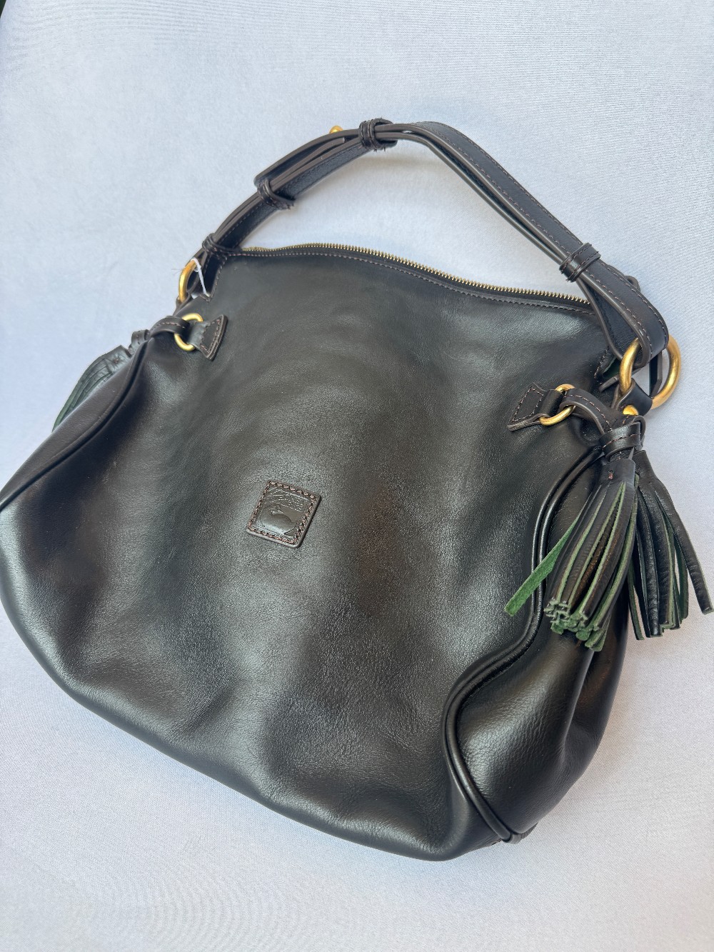 Dooney & Burke Florentine leather zip hobo bag