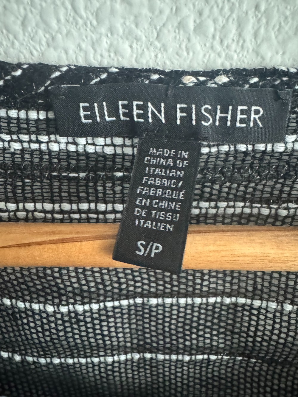 Eileen Fisher linen blend sheer sweater