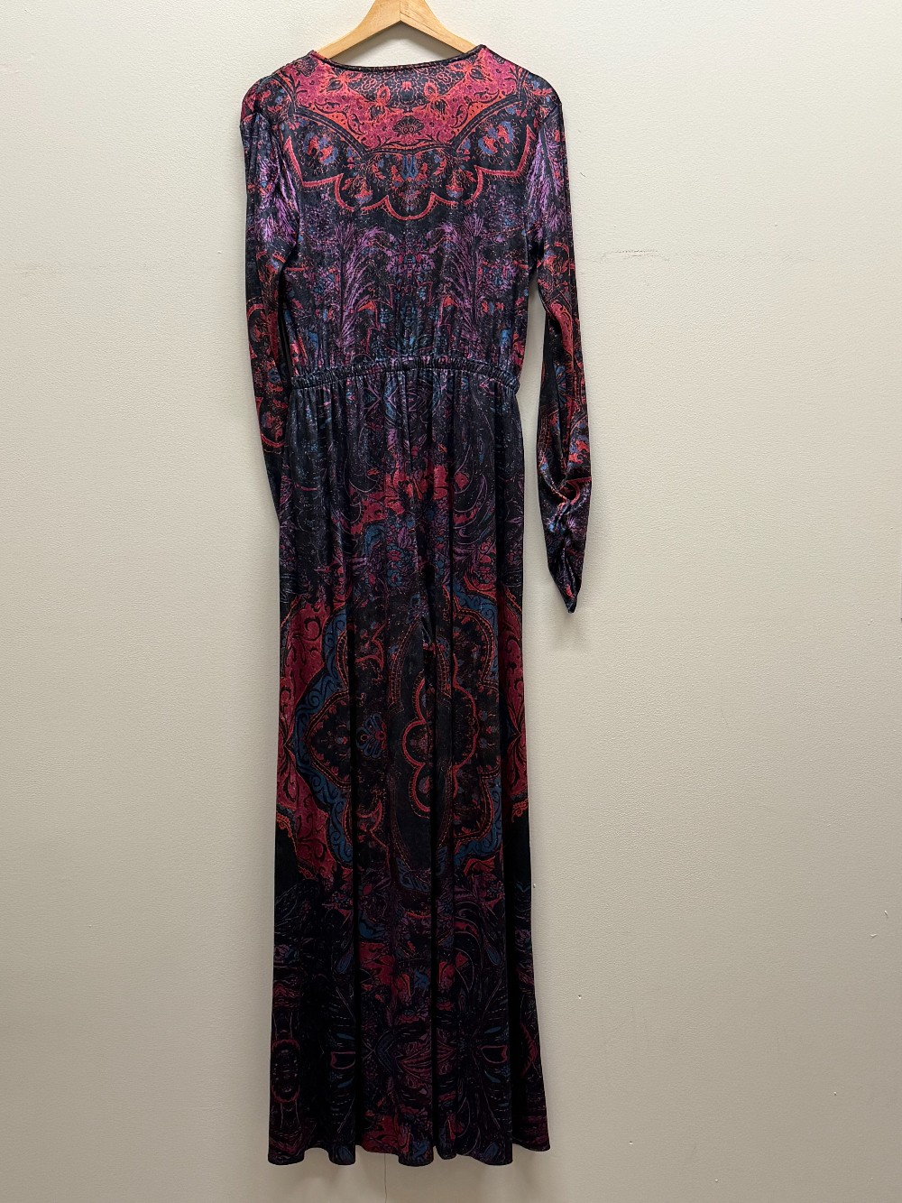 Free People vneck velvet jumpsuit