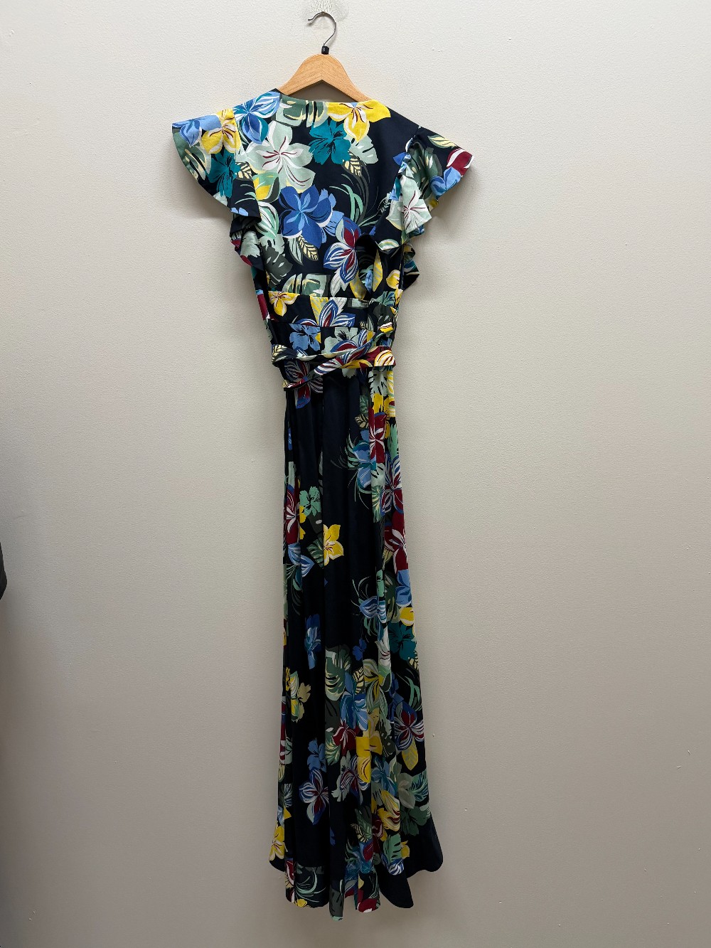Alexis short sleeve wrap maxi dress