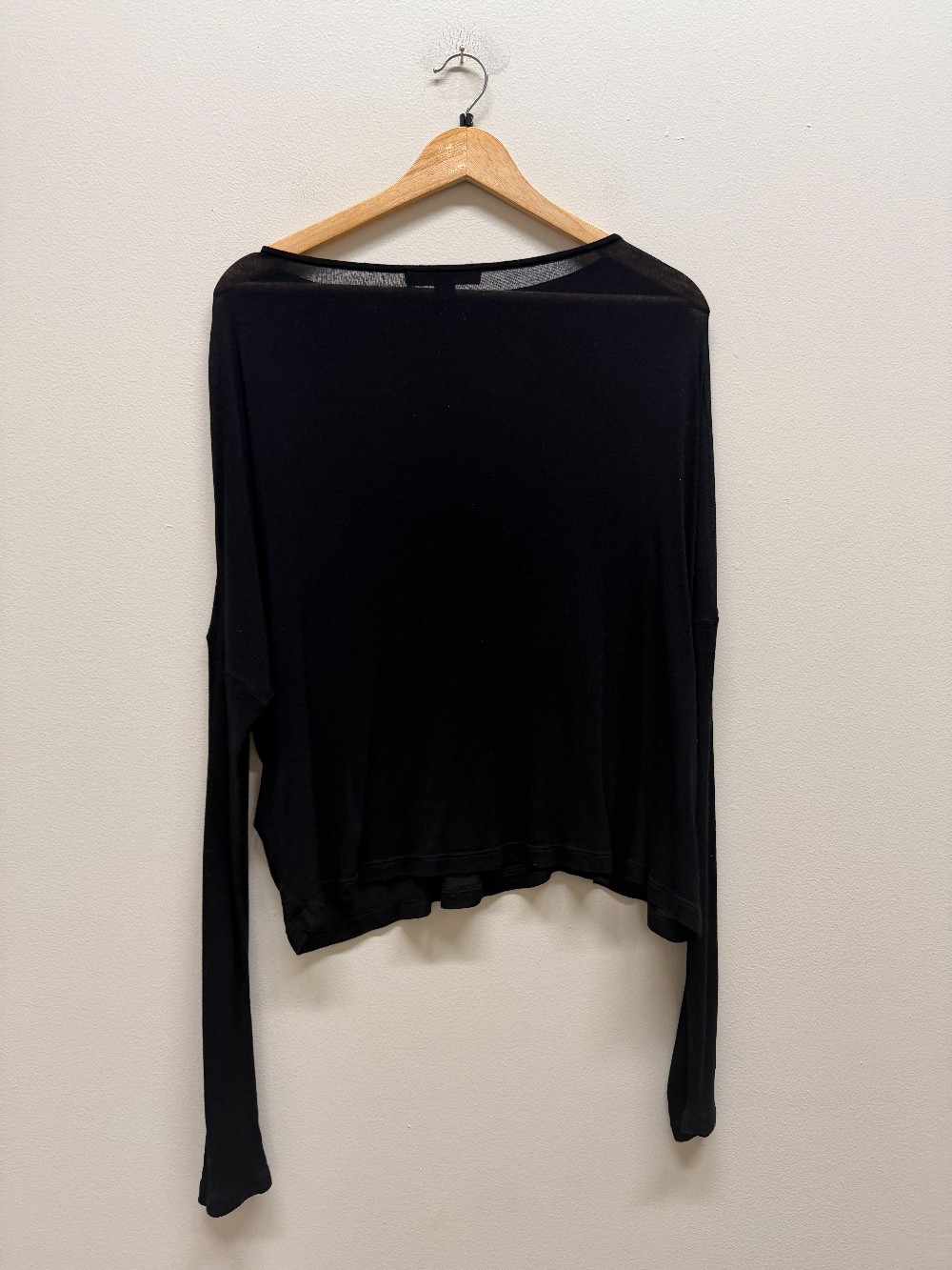 Allsaints sheer long sleeve top