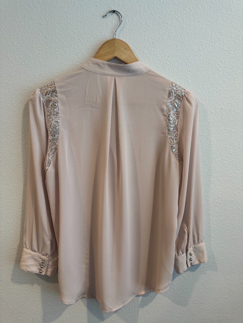 Anthropologie silk button blouse