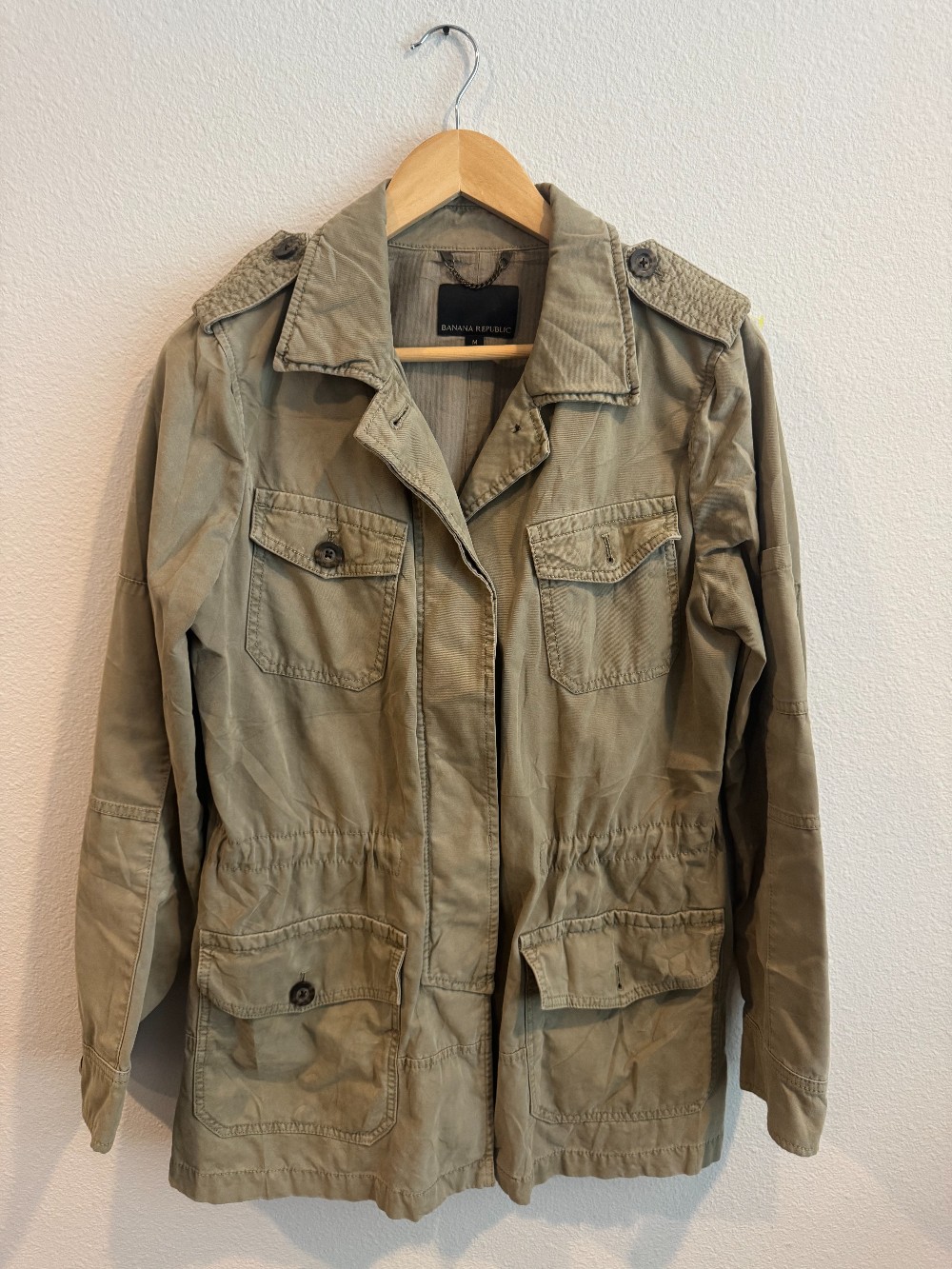 Banana Republic long army jacket