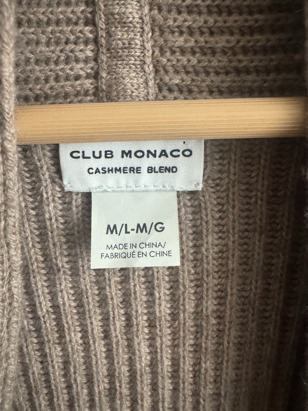 Club Monaco cashmere blend cardigan