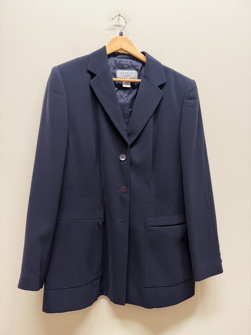 Papell button blazer