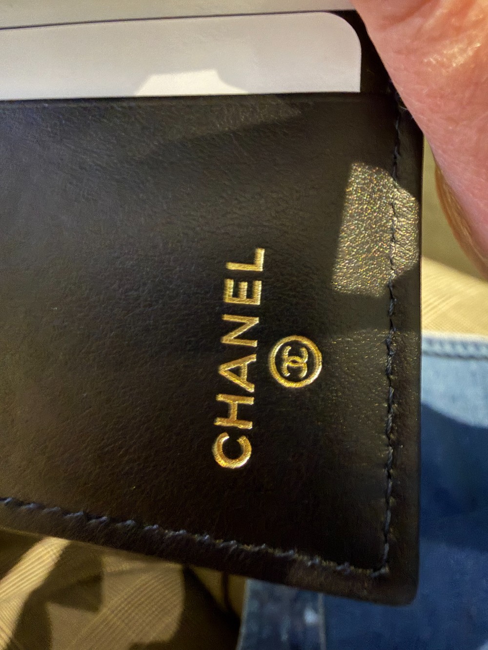 Chanel quilted small fold wallet new