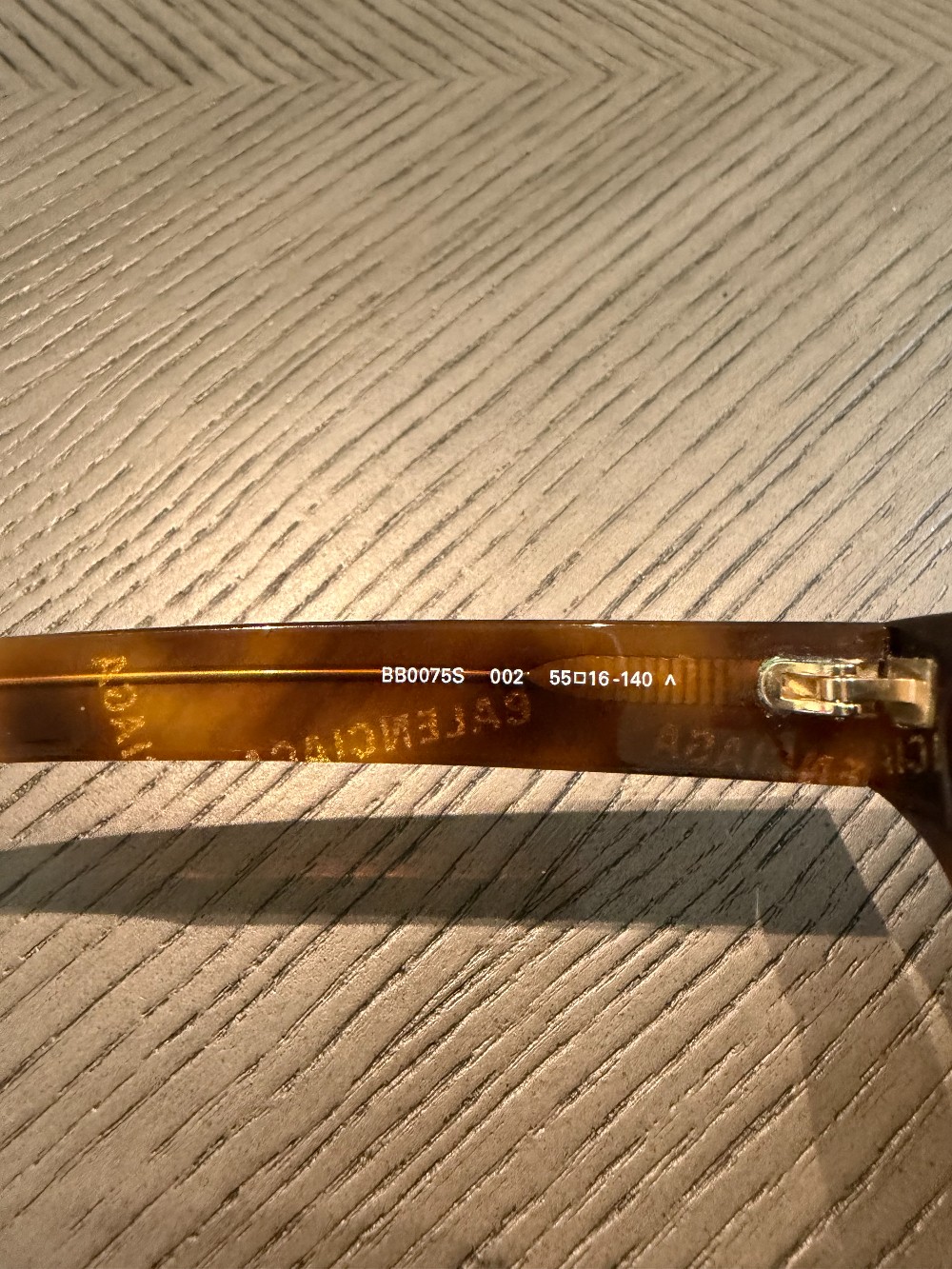 Balenciaga tortoiseshell square sunglasses