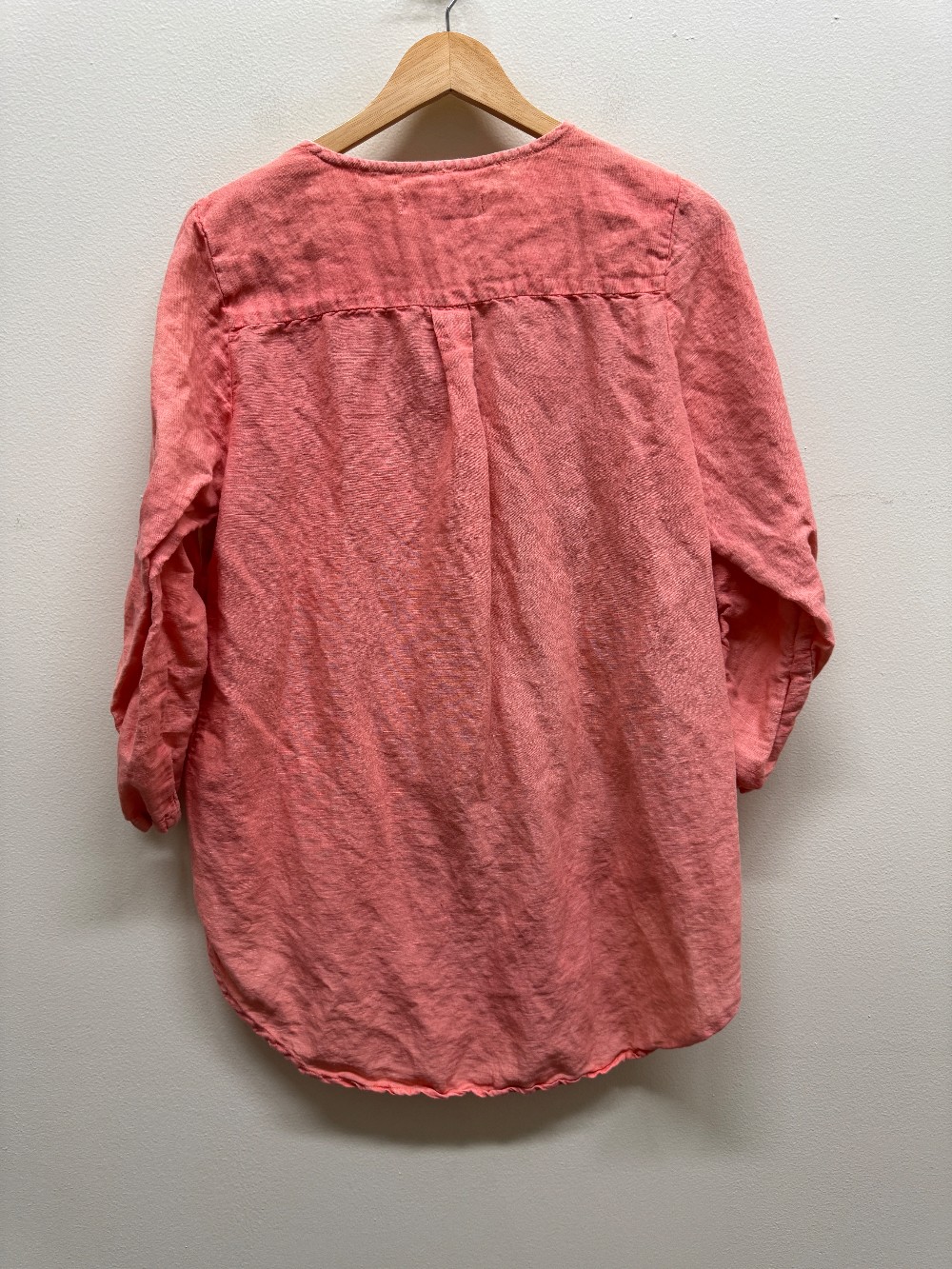 April Cornell silk and linen blend button down top
