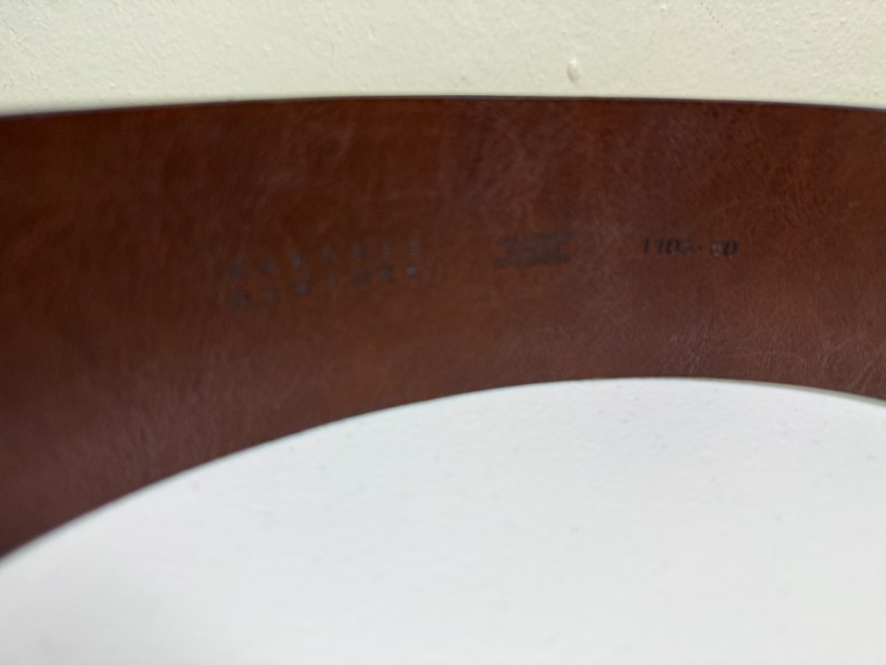 Barneys New York vintage leather horse shoe belt