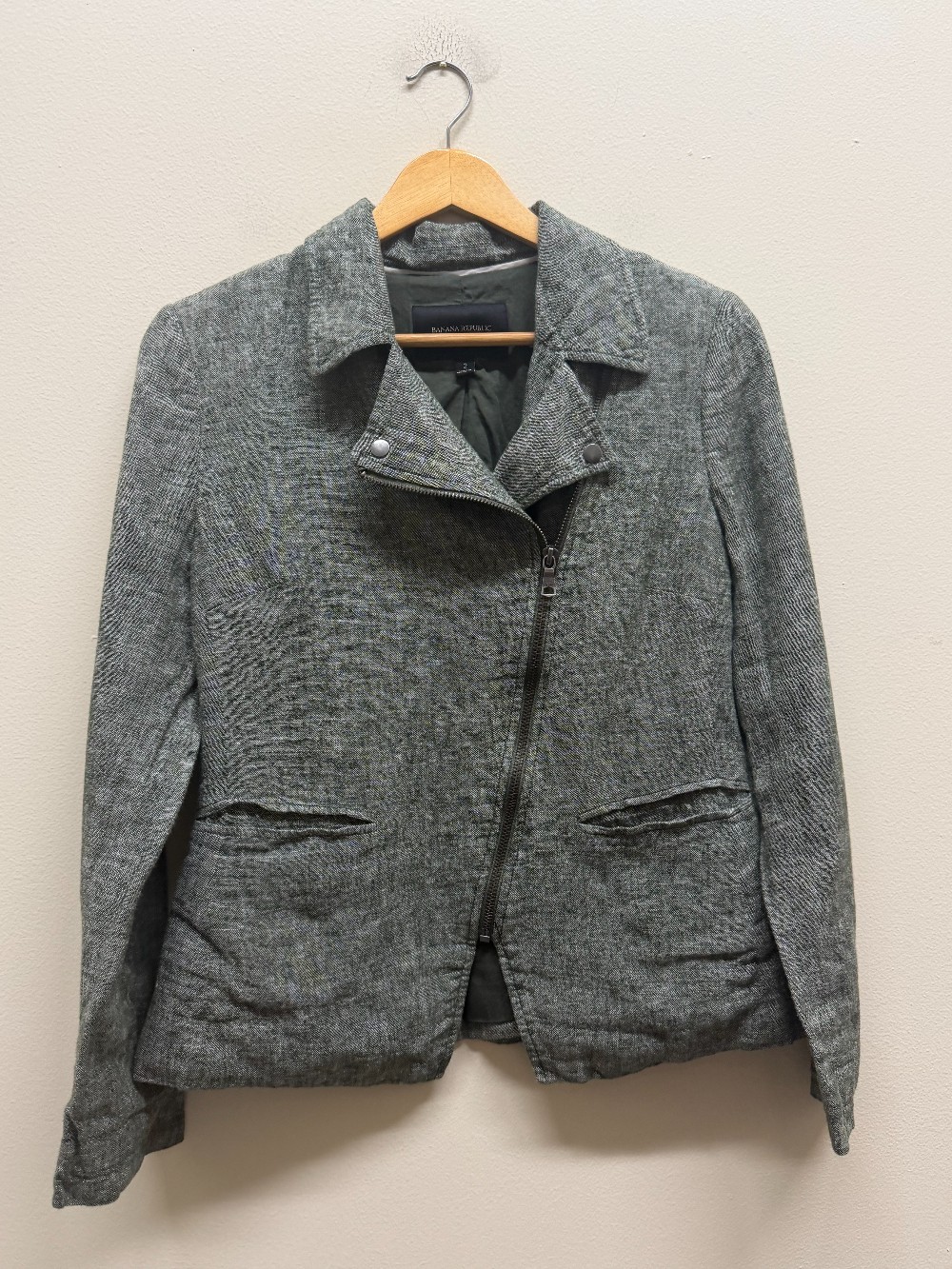 Banana Republic linen blend bomber jacket