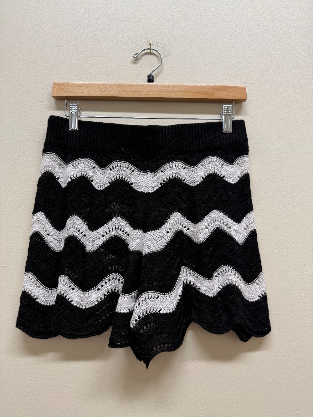 Beach Riot crochet long sleeve and short set