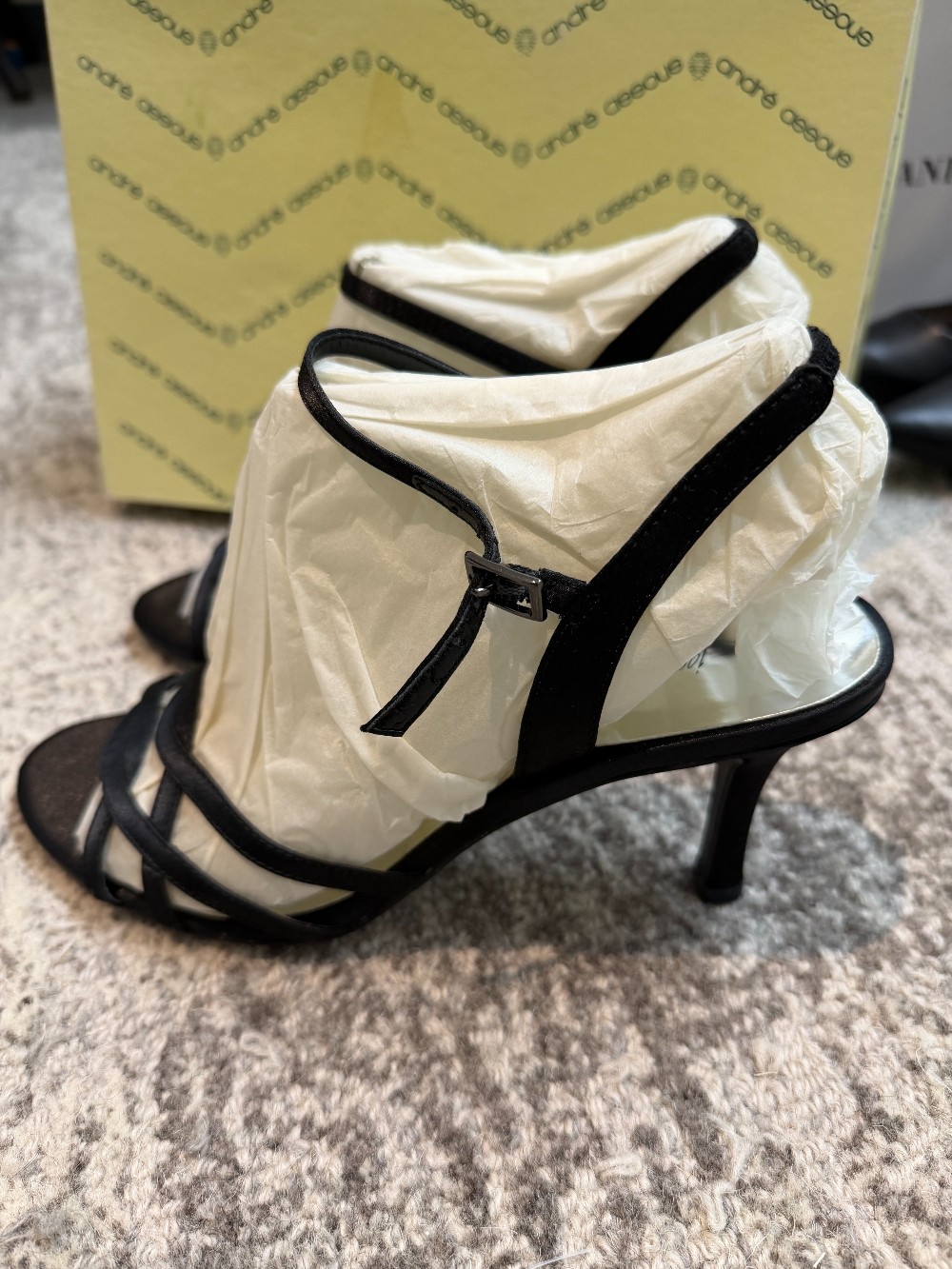 Andre Assous strappy heels new in box