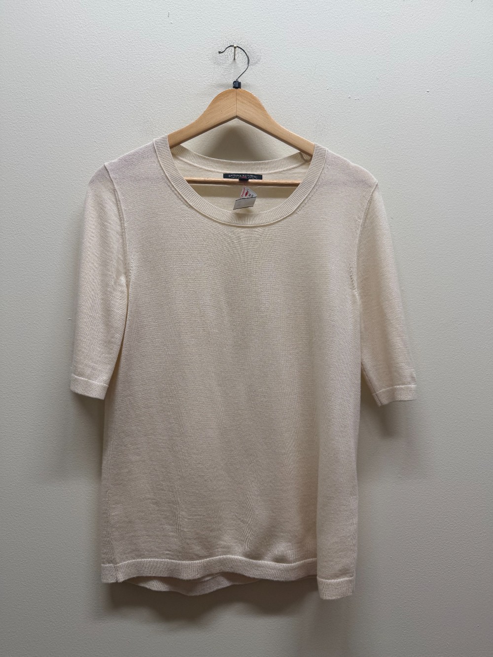 Banana Republic short sleeve wool top