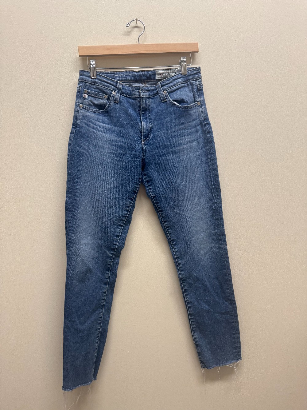 AG skinny fringe jean