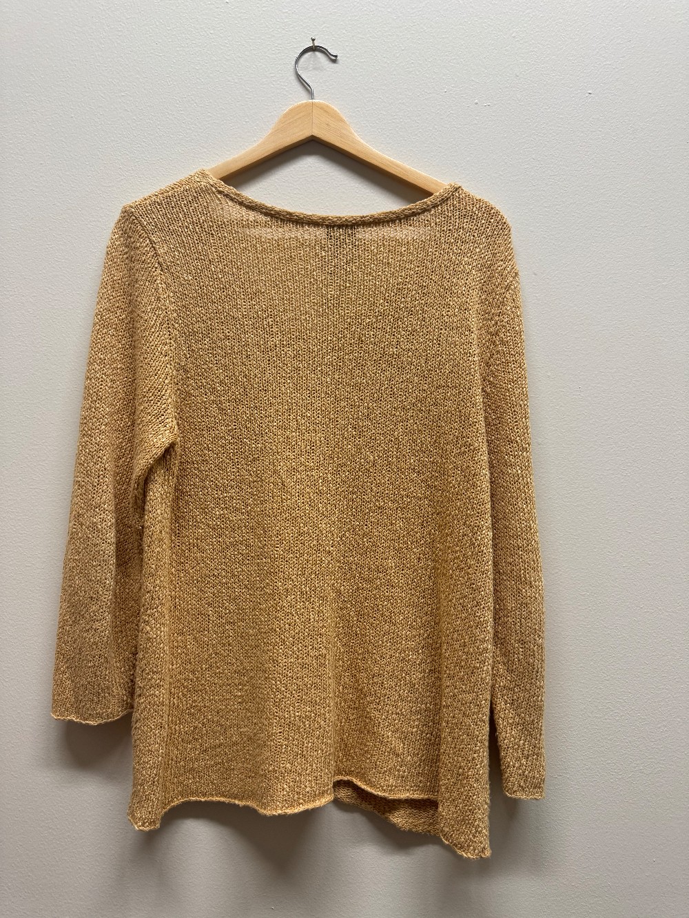 Eileen Fisher crochet v neck sweater