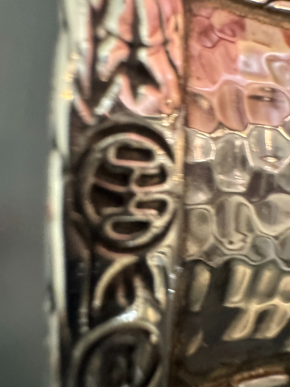 John Hardy Palu hammered  wide cuff bangle