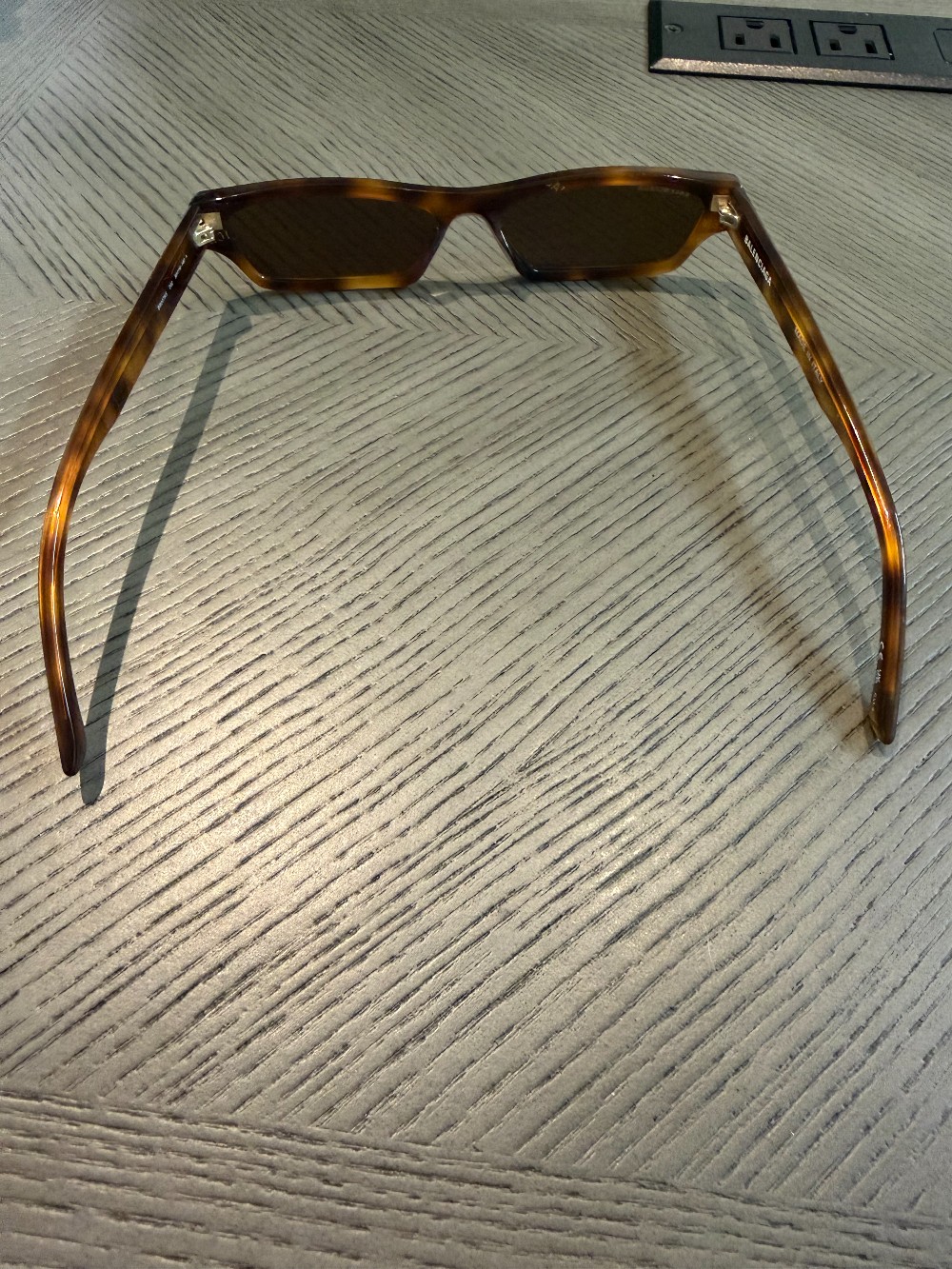 Balenciaga tortoiseshell square sunglasses
