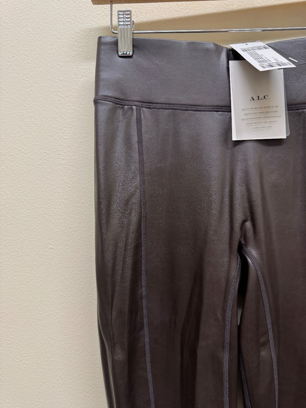 ALC leather side zip skinny pants