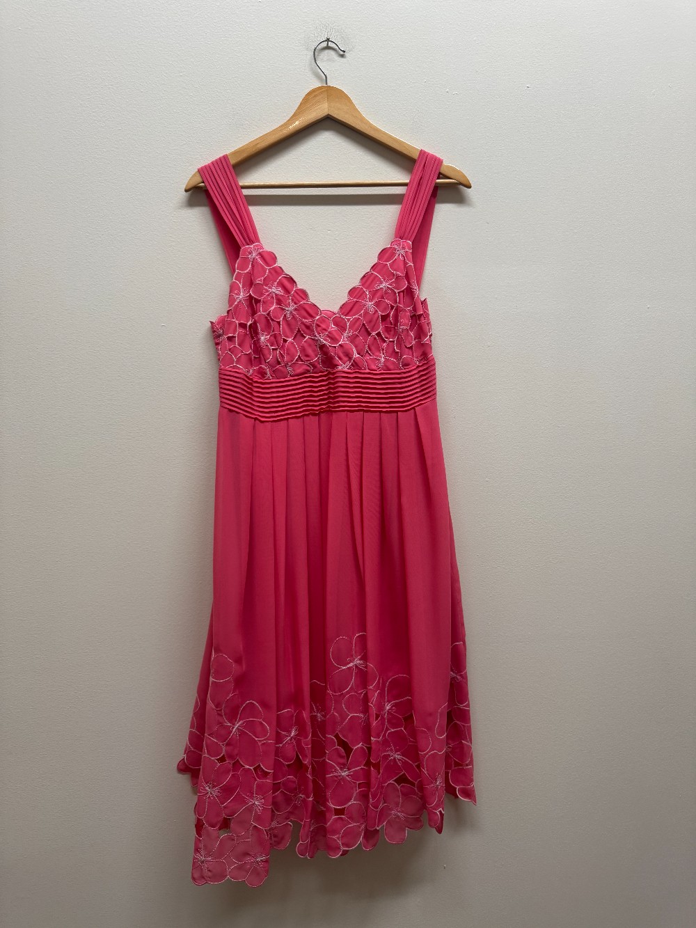 Antonio Melani tank floral stitched midi dress