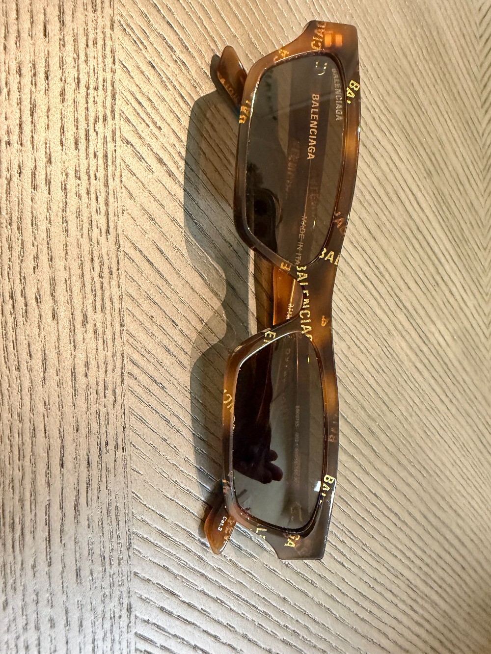 Balenciaga tortoiseshell square sunglasses