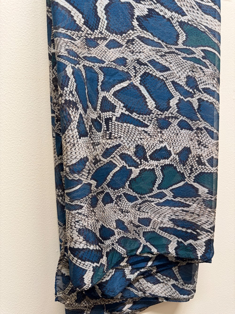 animal print silk square scarf