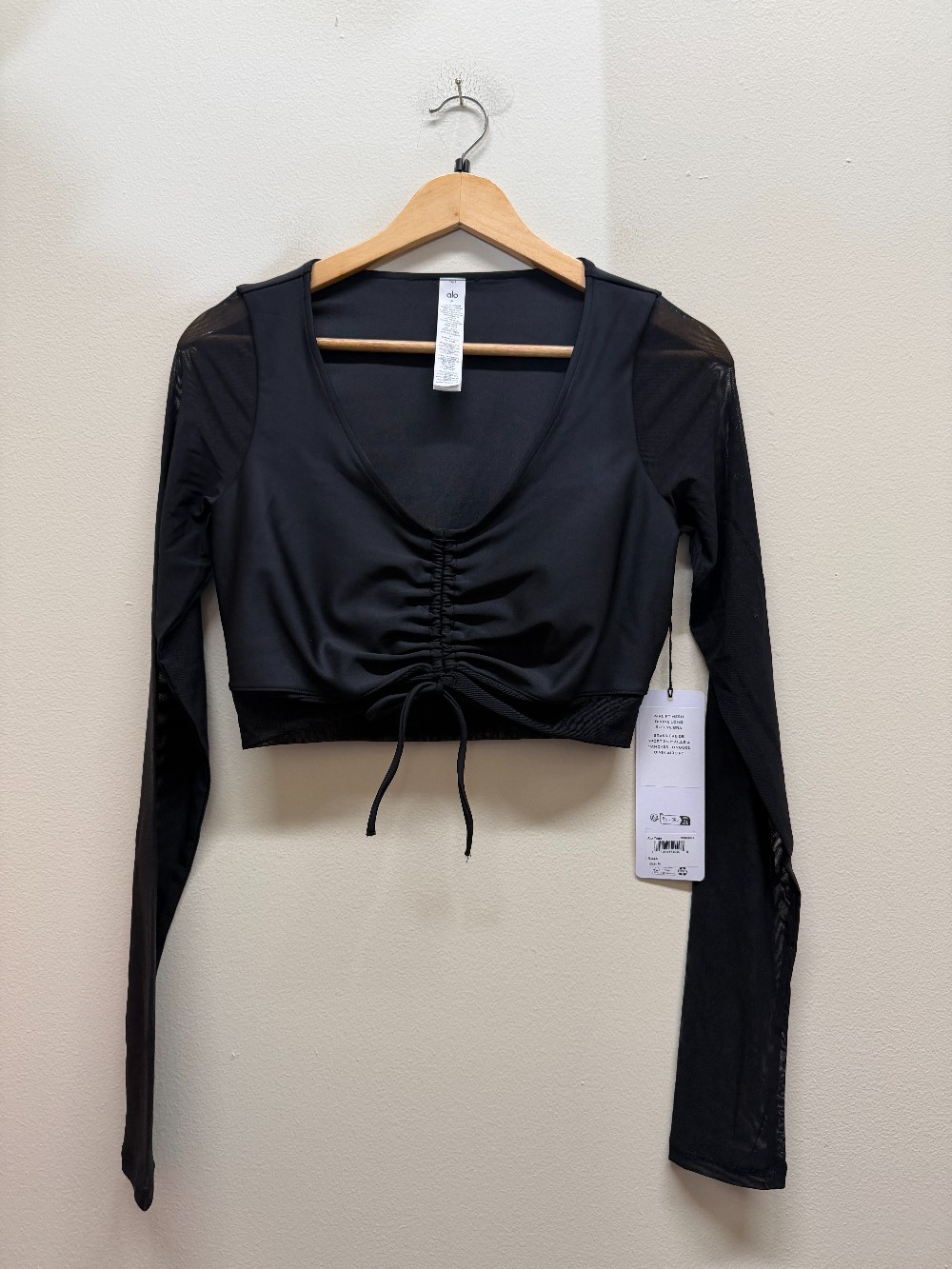 ALO long sleeve crop top NWT