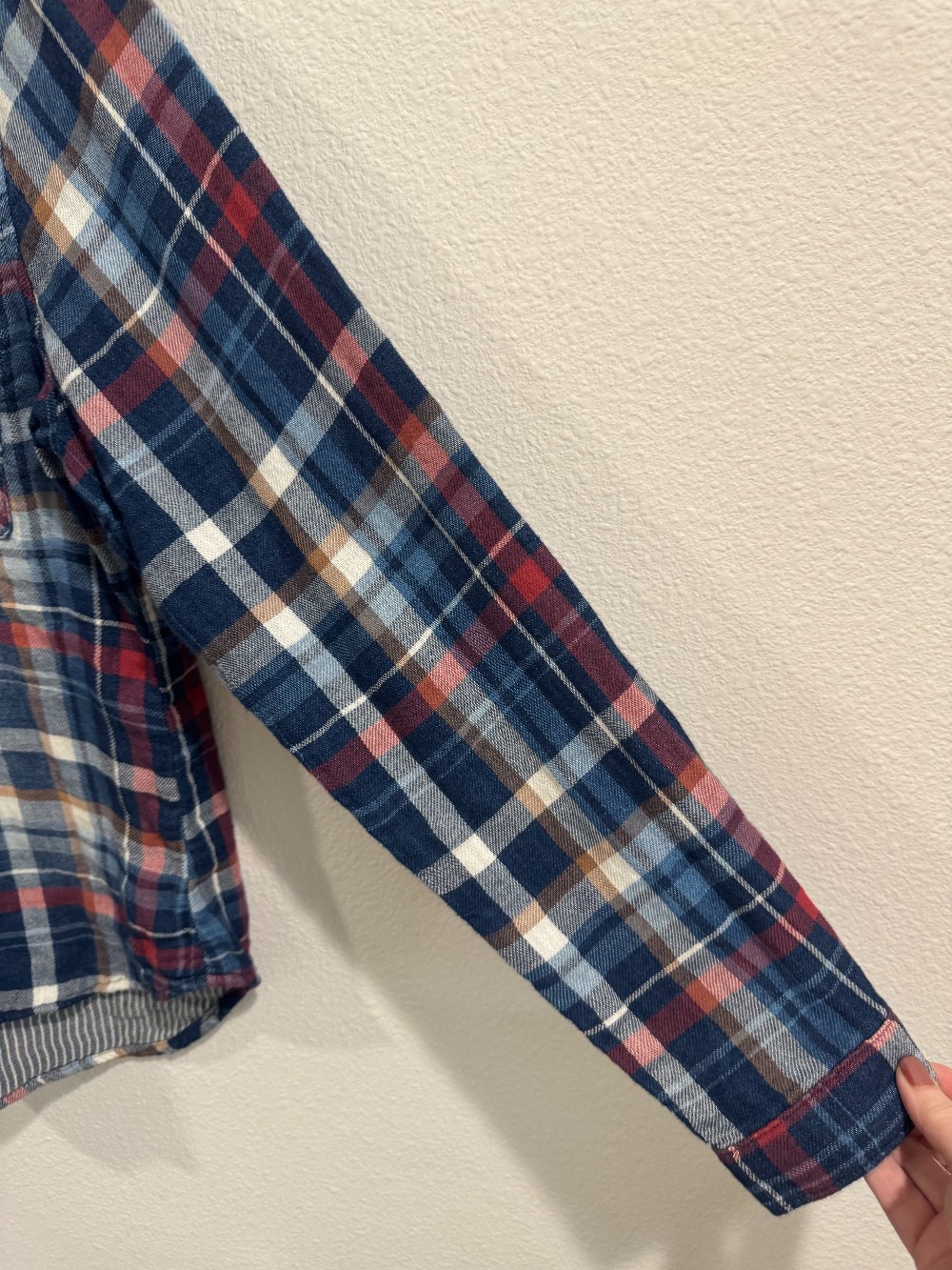 Bella Dahl cotton button down plaid shirt