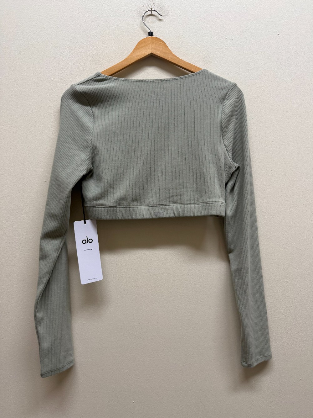 ALO long sleeve crop top NWT