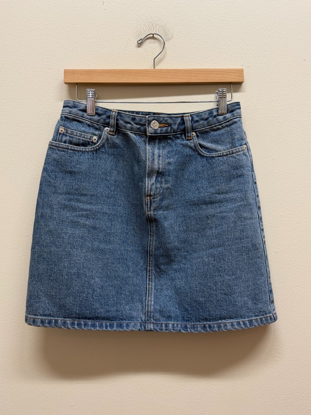 A.P.C. jean mini skirt