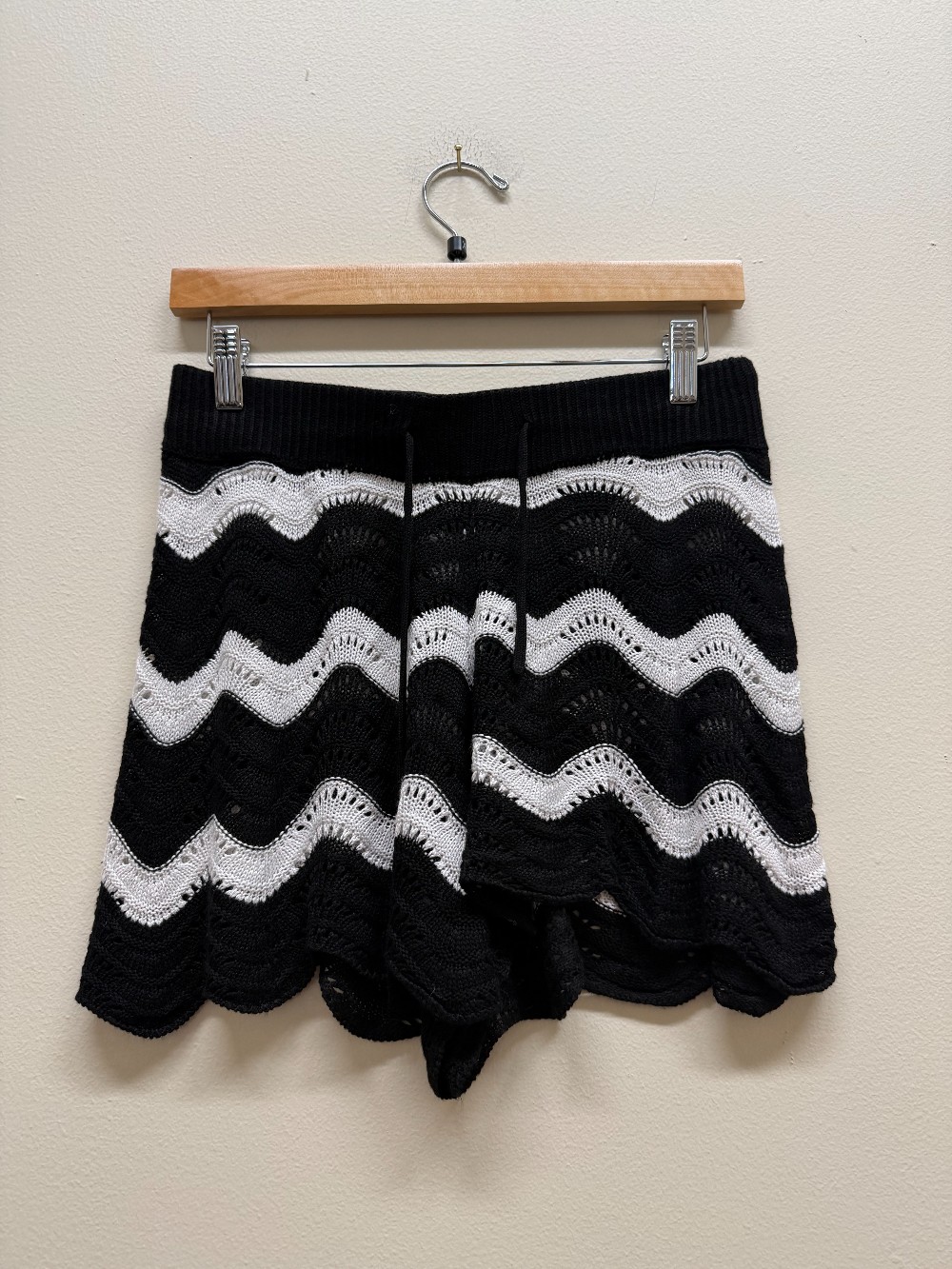 Beach Riot crochet long sleeve and short set