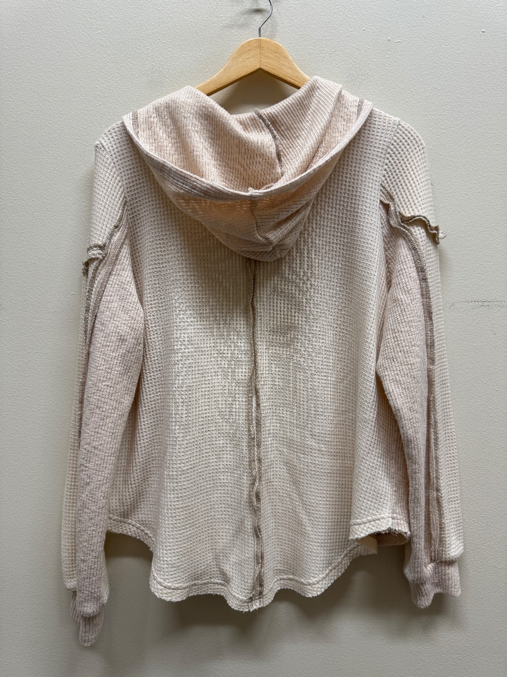 BKE 1/2 zip hooded long sleeve henley