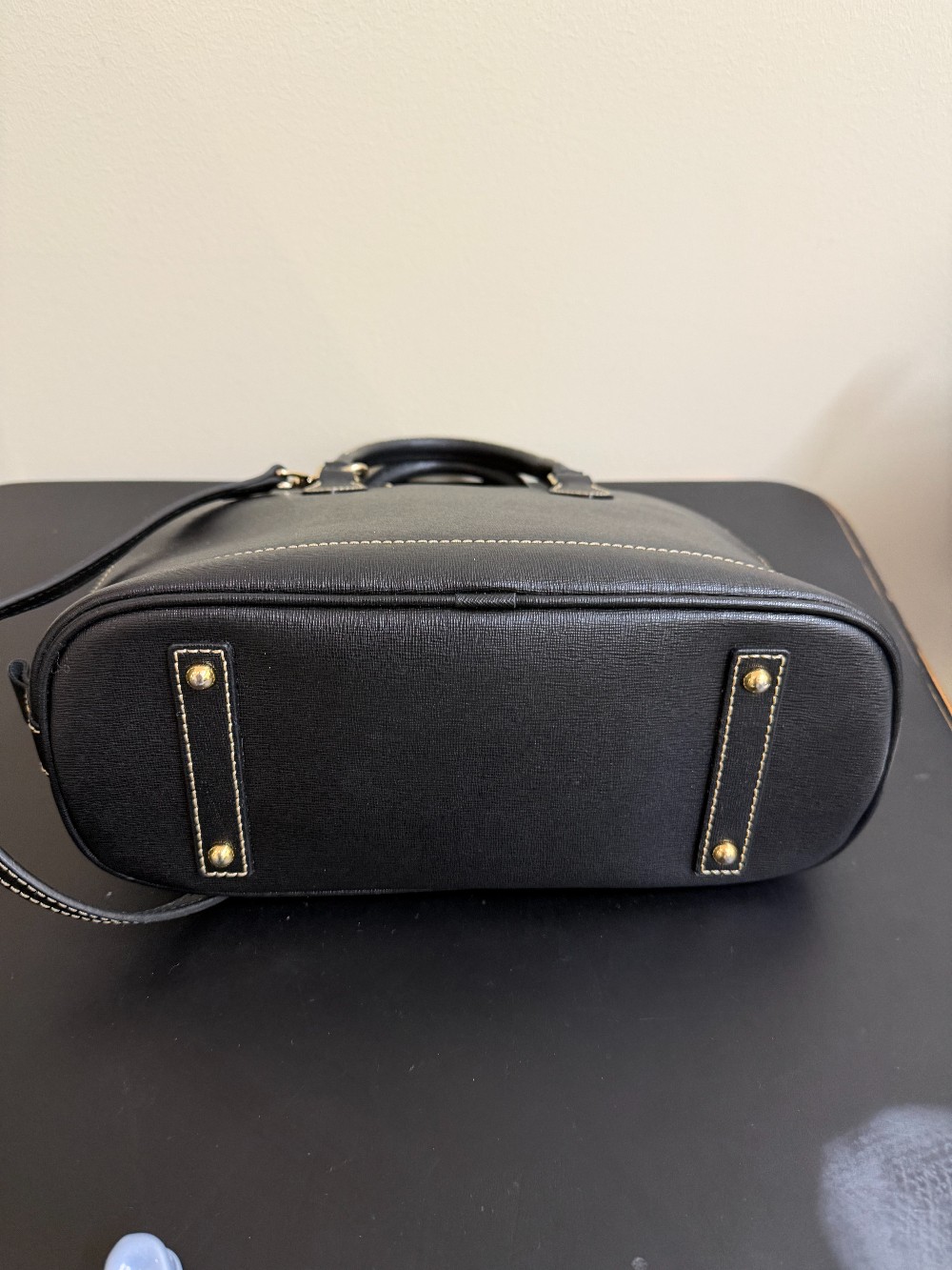 Dooney & Burke Saffiano leather zip zip satchel