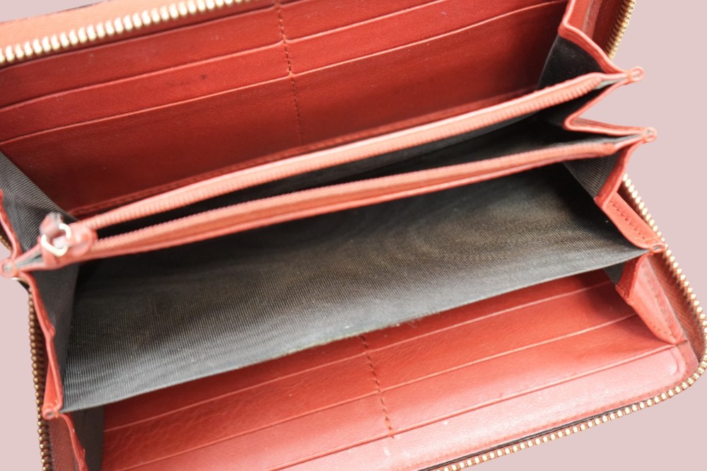 Microguccissima Zip Around Wallet