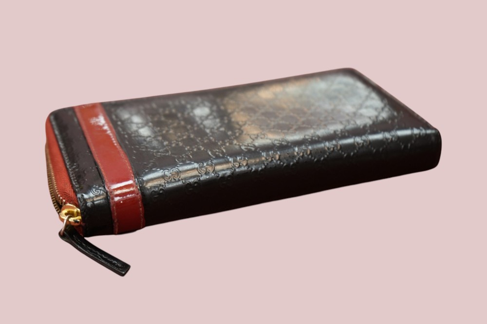 Microguccissima Zip Around Wallet