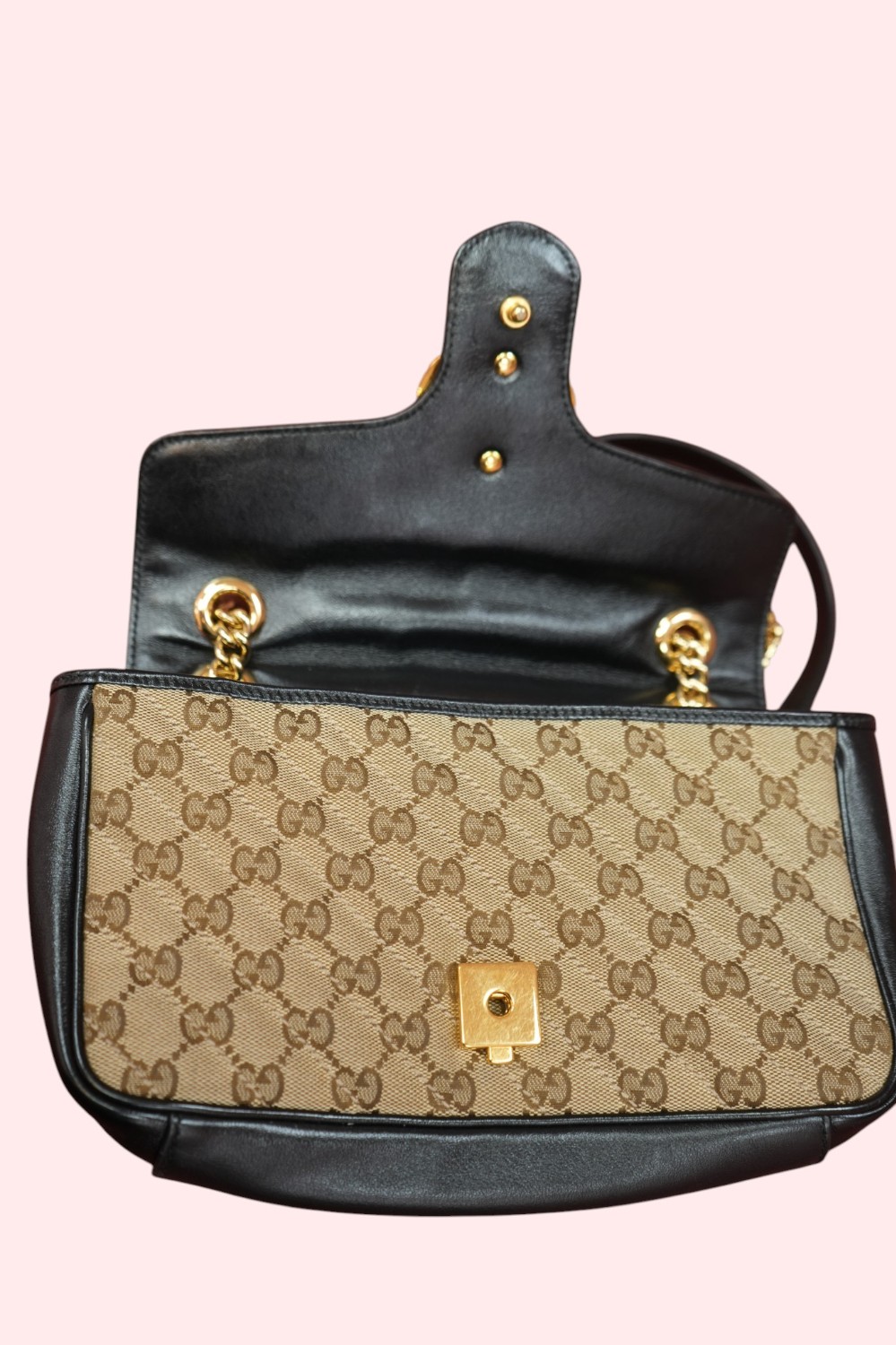MATLESS GG MONO BLACK LEATHER