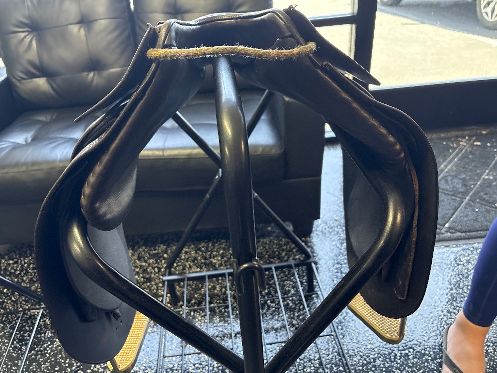 Children's saddle seat w/ stirrups