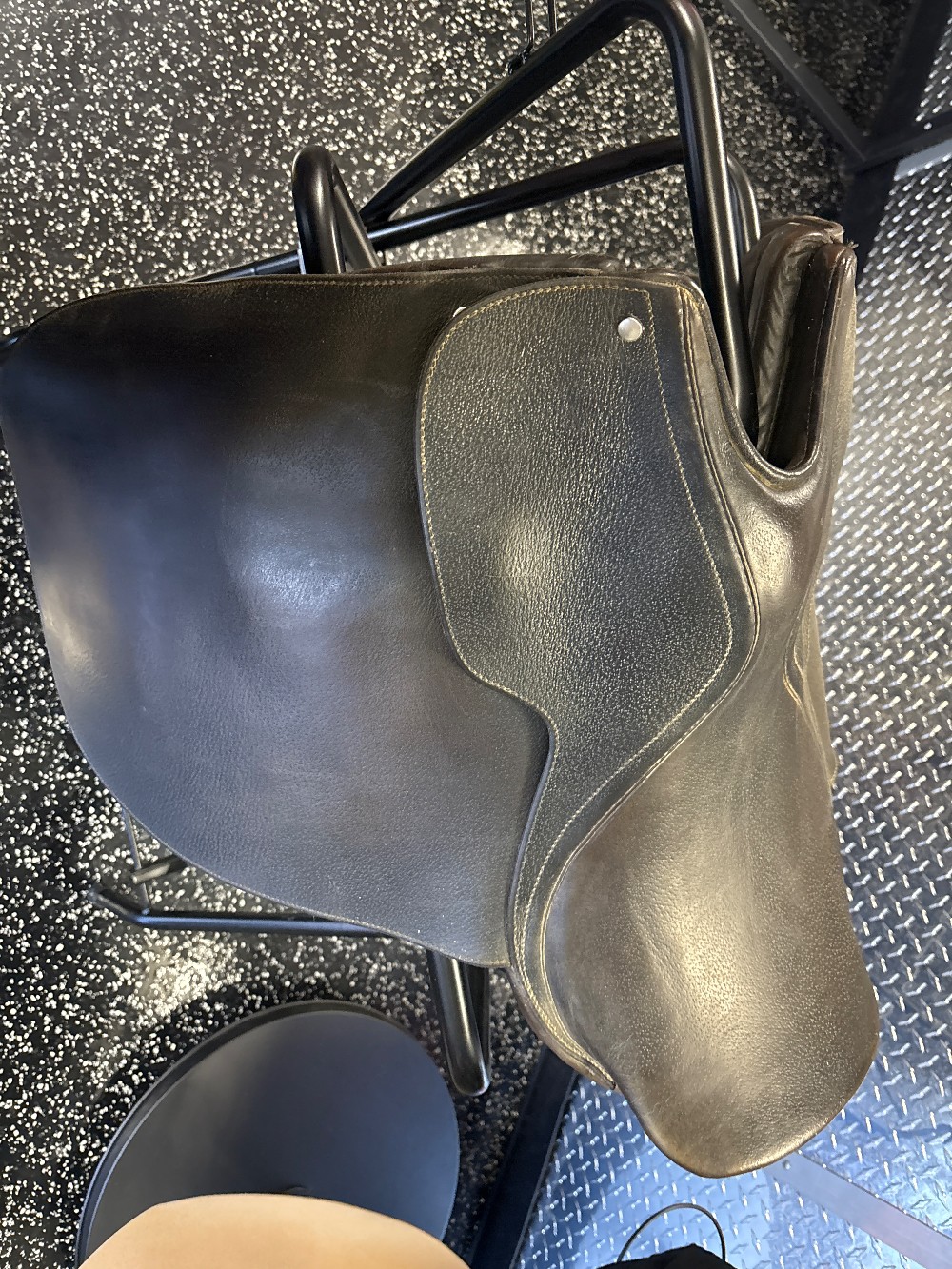Black flat saddle seat Saddle