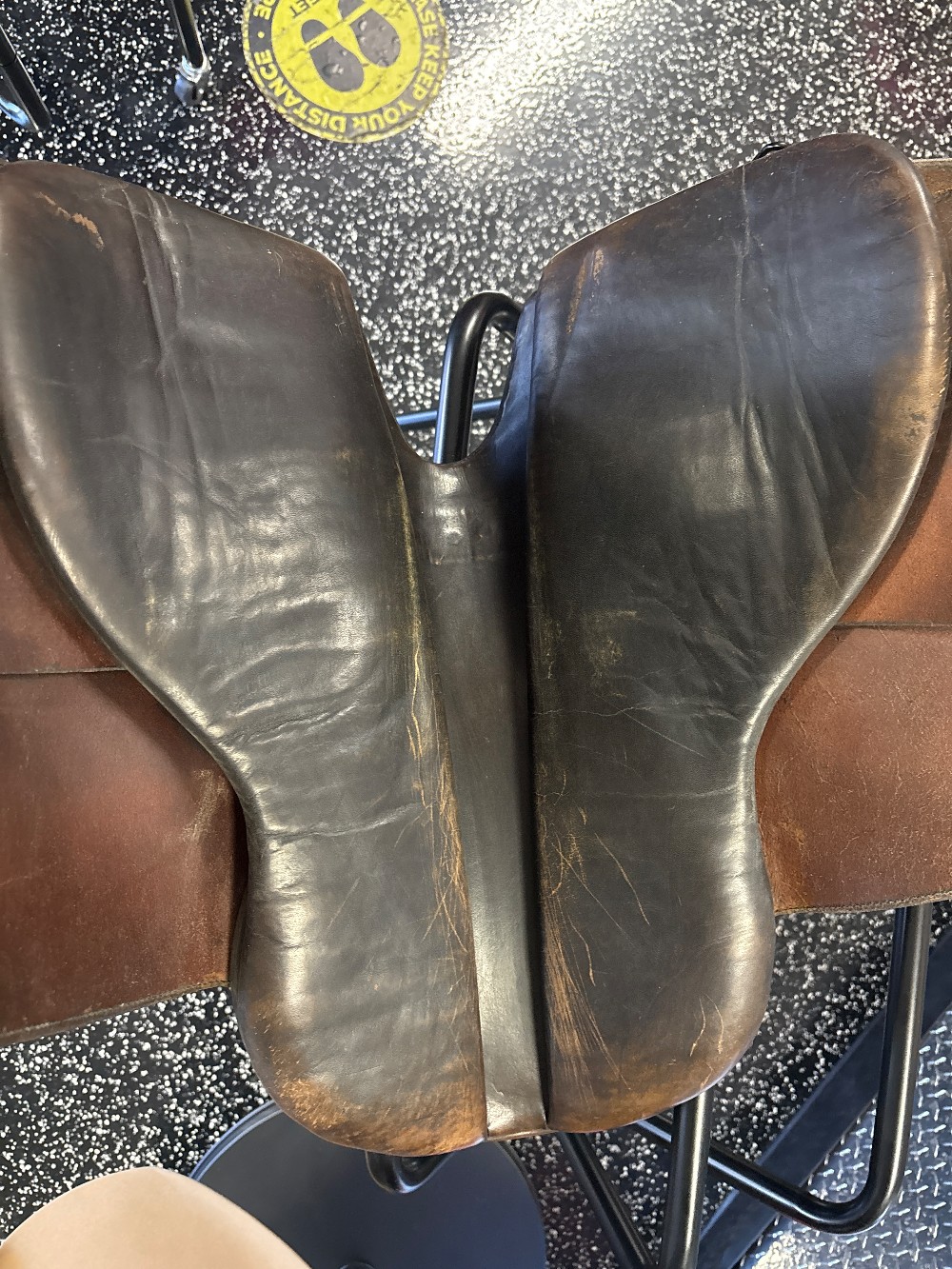 Black flat saddle seat Saddle