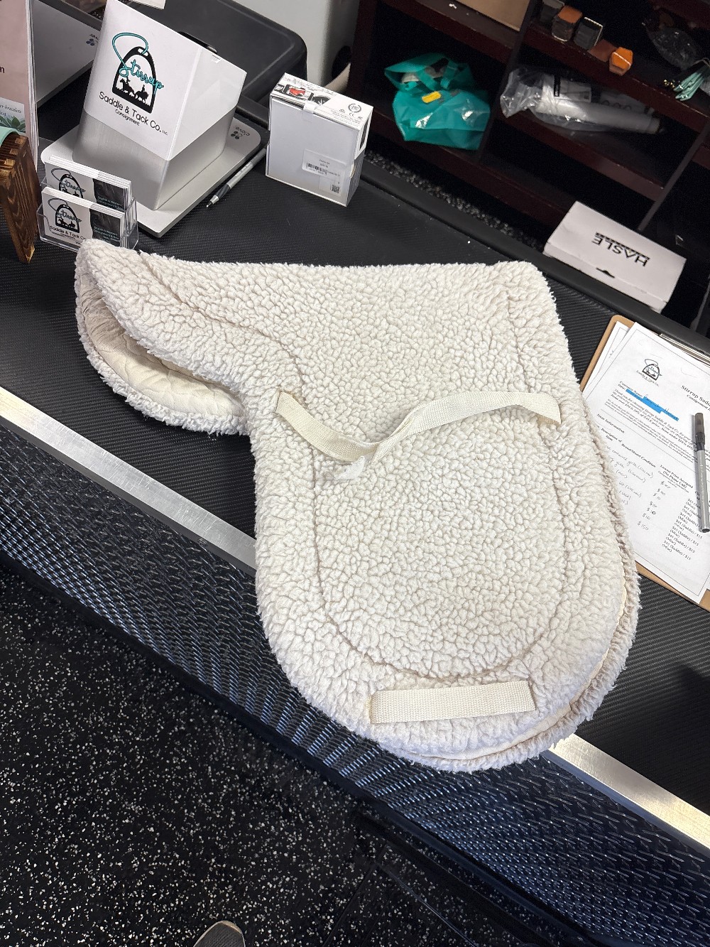 Fleece dressage pad