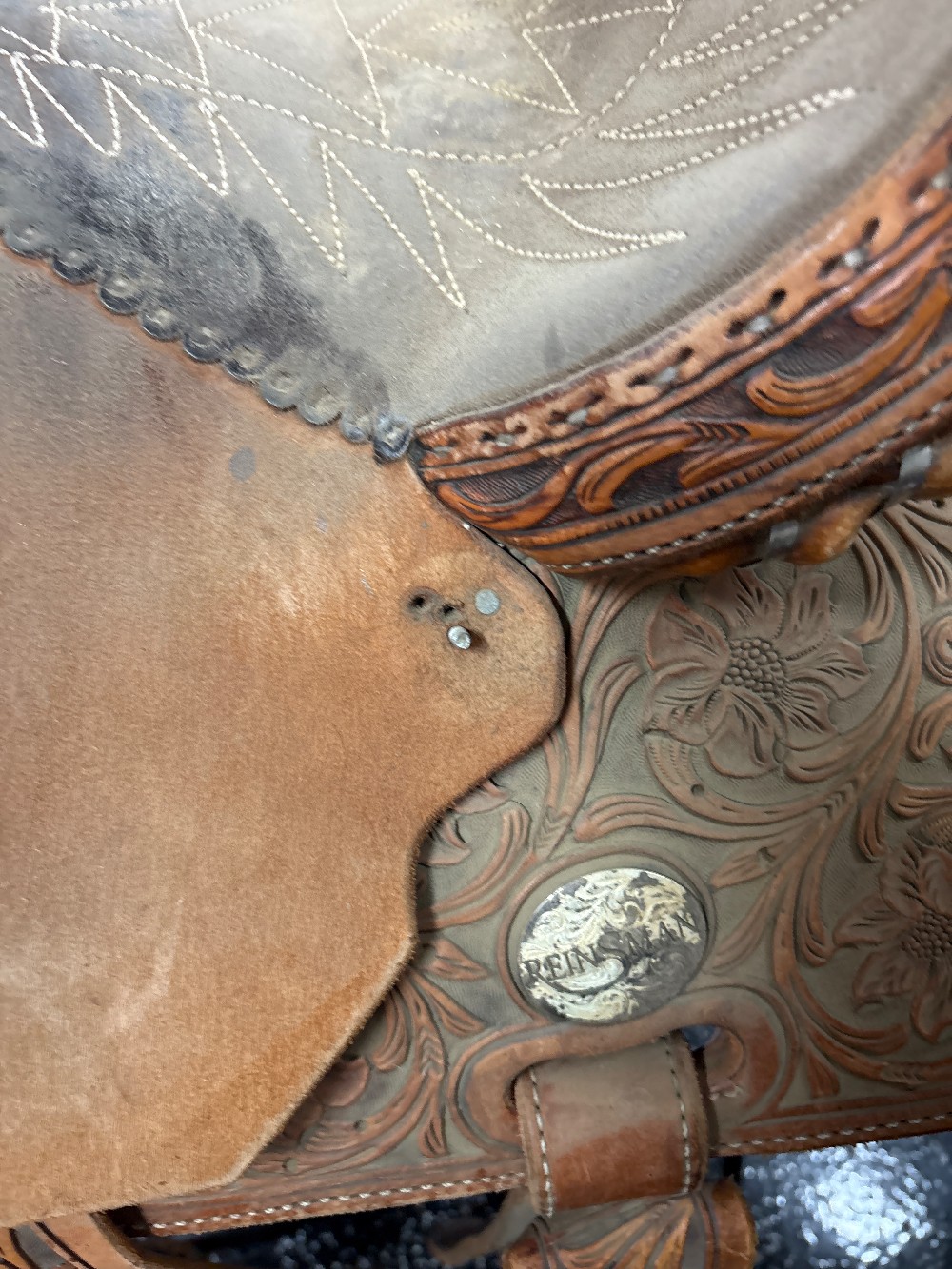 Charmaine James barrel saddle 14.5