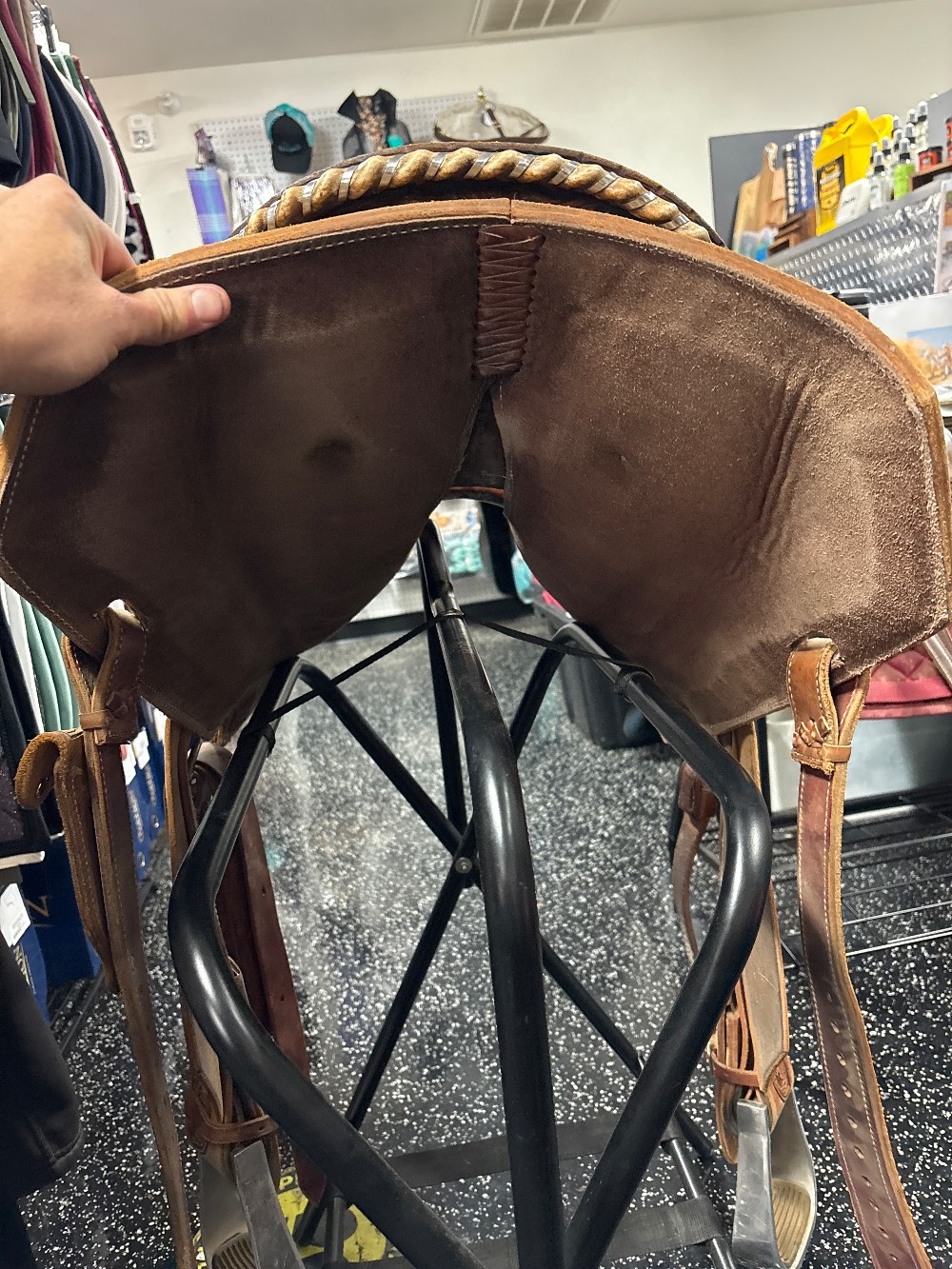 Charmaine James barrel saddle 14.5